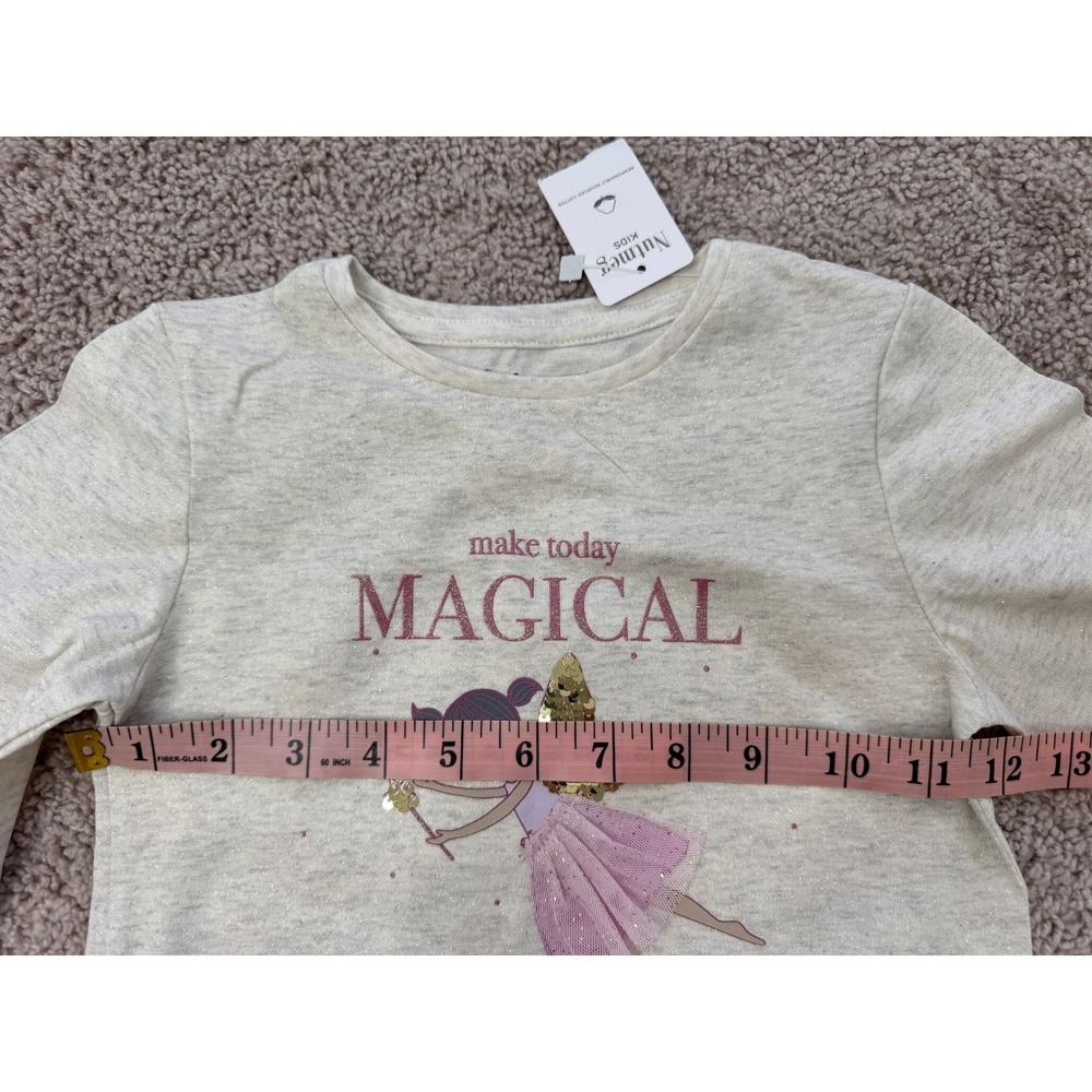 Girls 3pc Top Bundle Nutmeg Fairy Tee Pippa & Julie Faux Fur Shrug Camisole 4-5 - Picture 6 of 16